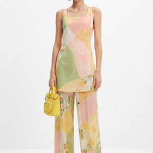 Korte bloemenjurk - MATERIAL FINISHES - XL