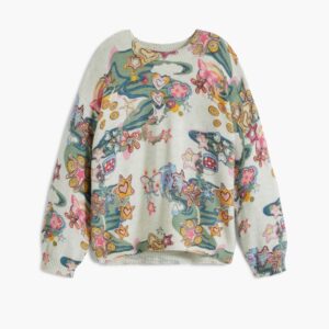 Trui met figuurprint - BLACK - 3/4