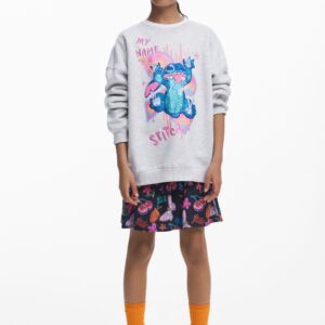 Stitch™ glitter sweatshirt - WHITE - 5/6