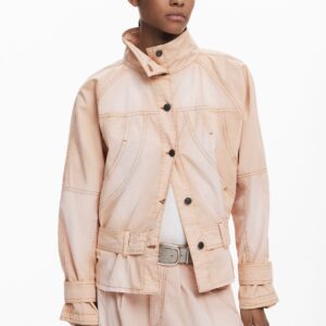 Spijkerjack met coltrui - RED - XS