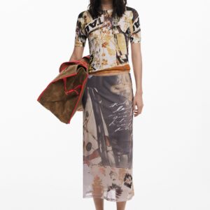 Collage tule rok - BLACK - XS