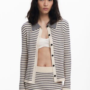 Polo trui met knopen - WHITE - M