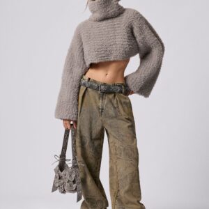 PACK CROP TRUI EN MUTS - BLACK - U