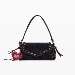 Middelgrote tas graffiti lippen - MATERIAL FINISHES - U