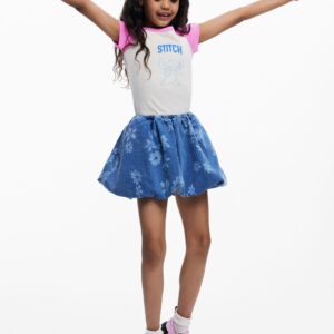 Mini ballonrok van denim - BLUE - 11/12