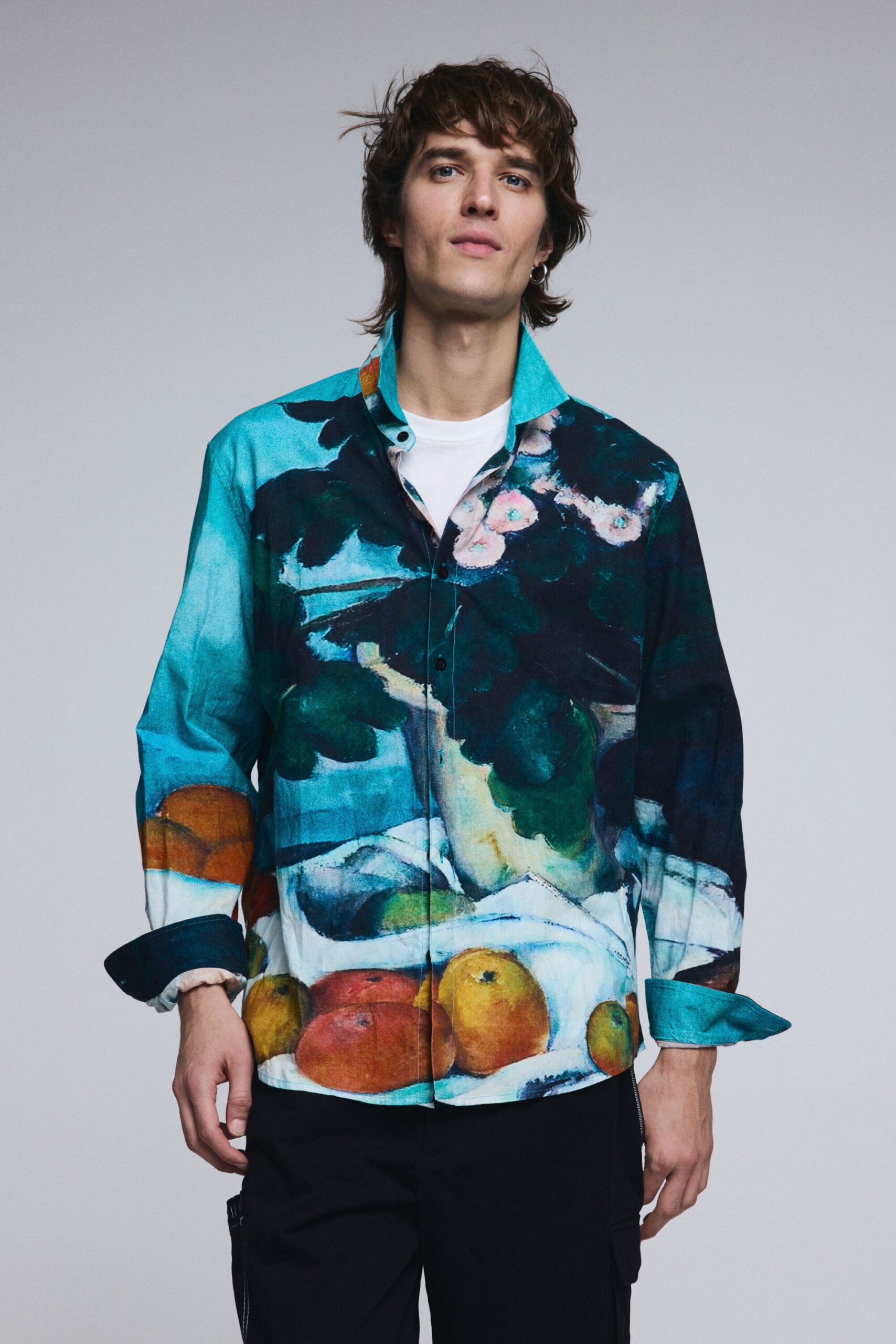 Overhemd met ruit stilleven - BLUE - S