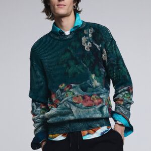 Trui stilleven textuur - BLUE - XL