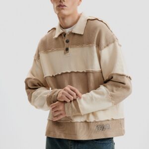 Gestreept brei T-shirt - BLACK - M