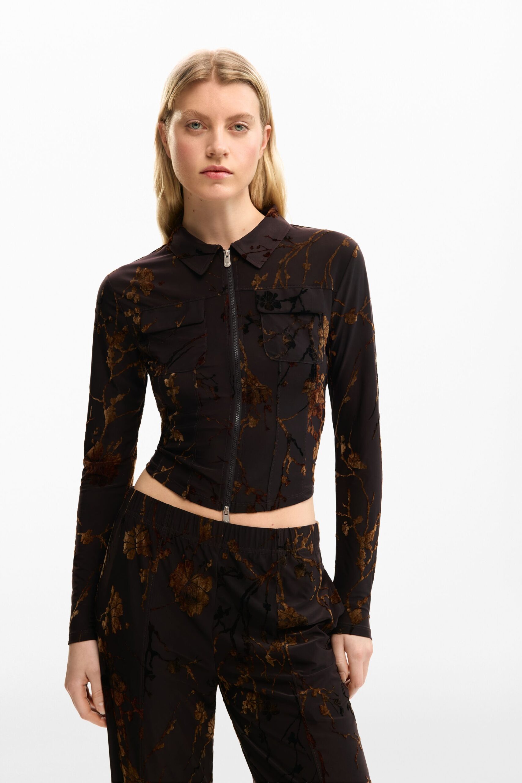 ORIËNTAAL RITS T-SHIRT - BROWN - XS