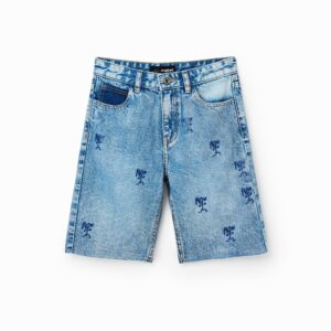 Spijkerbermuda met Now - BLUE - 11/12