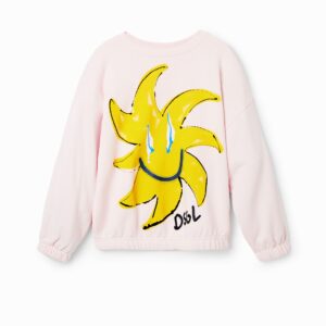 Sweatshirt met zon - RED - 3/4