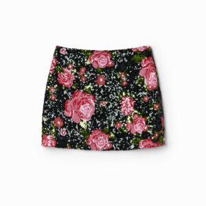 Roze minirok pailletten M. Christian Lacroix - MATERIAL FINISHES - L