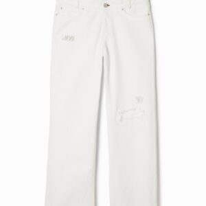 Lange denim broek - WHITE - 32