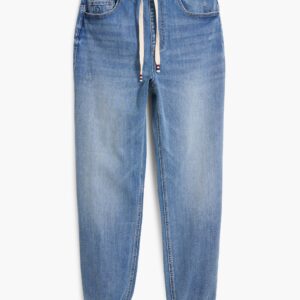 Denim joggerbroek - BLUE - XS