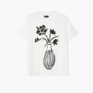 Effen T-shirt vaas - WHITE - M