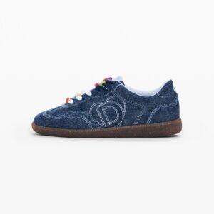 Denim logo sneakers - BLUE - 37