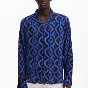 Langarmshirt met zonnen - BLUE - L