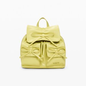 Kleine rugzak met glanzende strik - GREEN - U