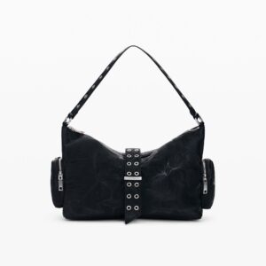 Middelgrote geperforeerde tas - BLACK - U