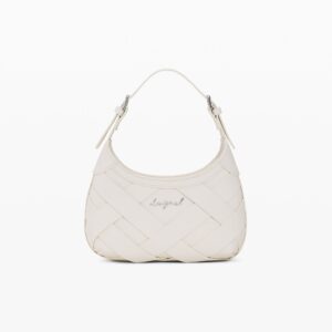 kleine gevlochten tas logo - BROWN - U