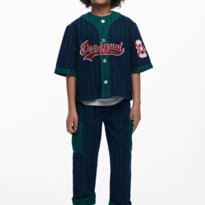 Gestreepte spijkerbroek - BLUE - 5/6