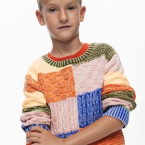 Gebreide trui met patches - MATERIAL FINISHES - 11/12