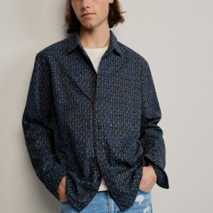 Geborduurde etnische blouse - BLUE - L