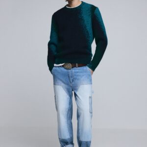 Patch-spijkerbroek - BLUE - 34