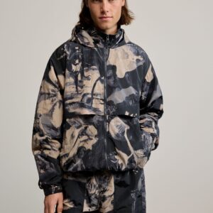 bedrukte jas gaugin - BLACK - M