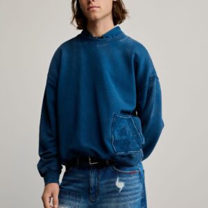 Effen sweatshirt logo - BLUE - L