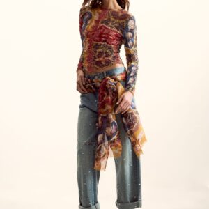 Blouse ontworpen door mr. Christian Lacroix - YELLOW - L