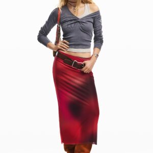 Midirok van tule - RED - L