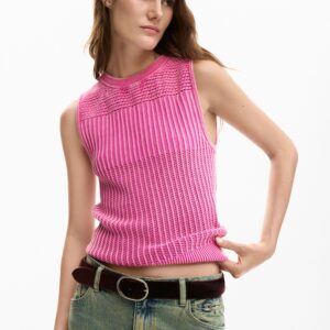 Gehaakt T-shirt - RED - S