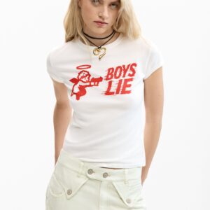 Getailleerd T-shirt Boys Lie - WHITE - L
