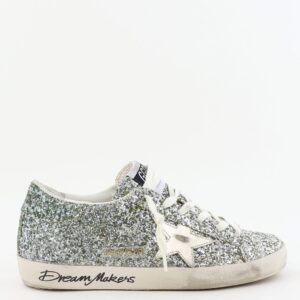 Golden Goose sneakers Superstar GWF00101.F008056.65224 platinum/green