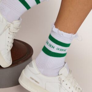 Golden Goose sokken GUP00883.P000487.81237 old white/green