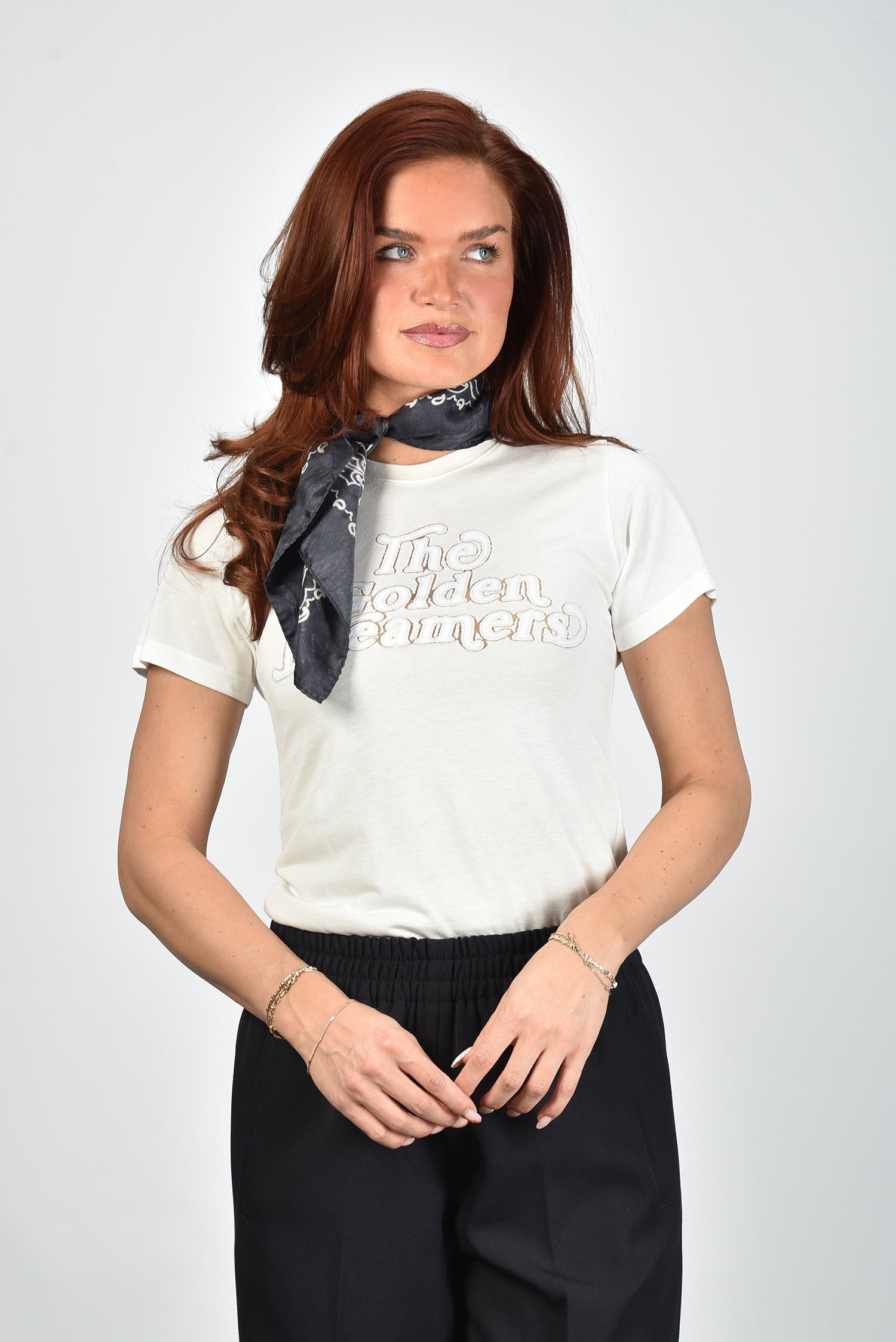 Golden Goose t-shirt GWP02322.P002116.11616 artic wolf